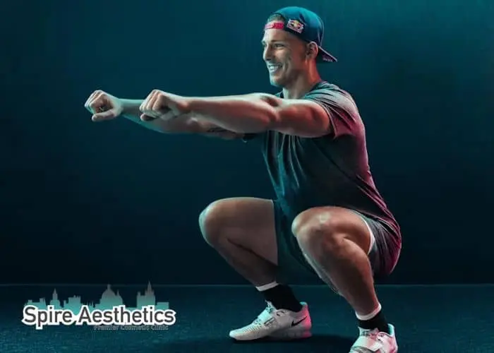 Image of man build leg muscle Leigh on Sea through exercise