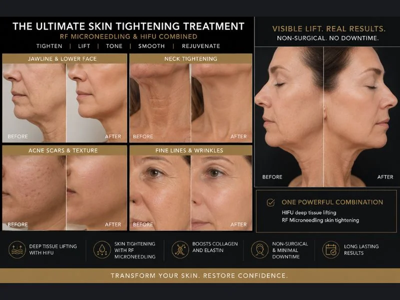 Results of combined treatment for the ultimate skin tightening treatment Leigh on Sea